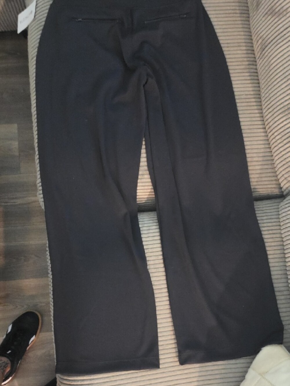 Athleta Black Venise Wide-Leg Active Pants - Zipper Pocket - Picture 6 of 7